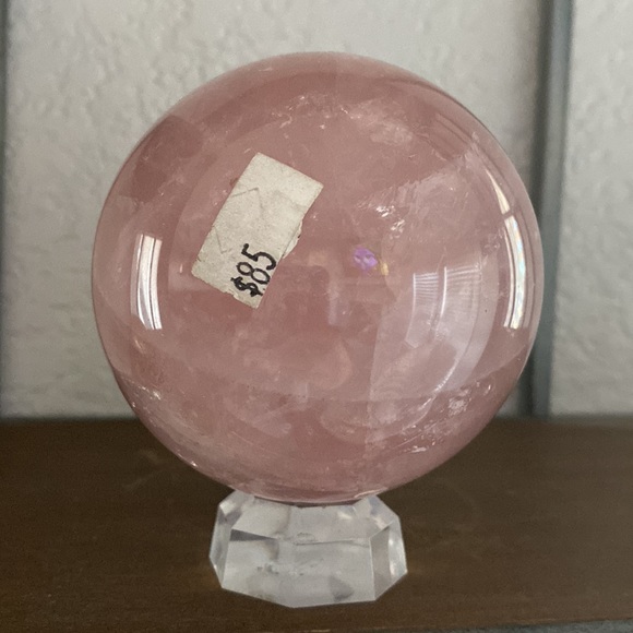 Rose quartz sphere - Picture 2 of 3